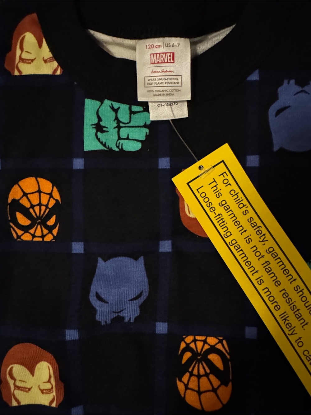 NWT Hanna Andersson Marvel Avengers Pajama Set - Picture 3 of 3